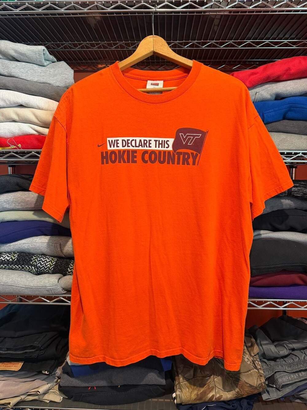 Nike Team Vintage Y2K Virginia Tech Hokies We Declare This Hokie Country Men XL